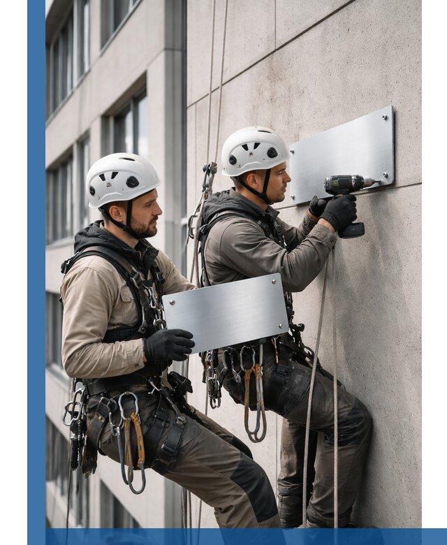 Монтаж табличек и указателей в Нижнем Тагиле для зданий и сооружений