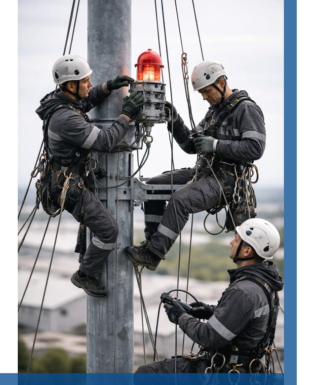 Монтаж заградительных огней в Нижнем Тагиле от 8848 р. | ВЫСОТНИК-Нжн