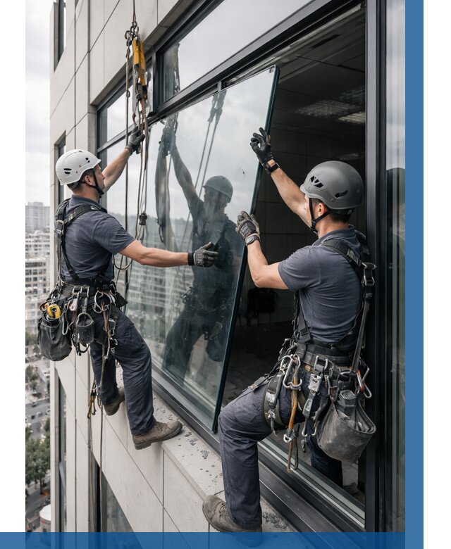 Замена стеклопакетов на высоте в Нижнем Тагиле от 5725 р. | ВЫСОТНИК-Нжн