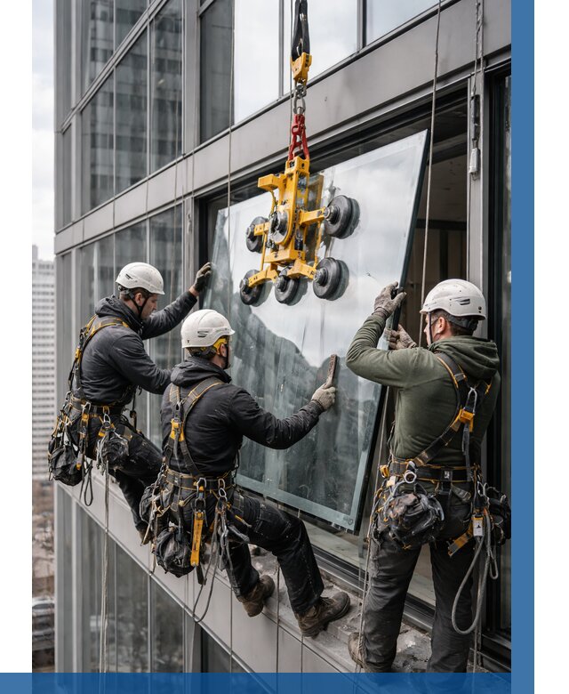 Фасадное остекление зданий под ключ в Нижнем Тагиле от 10409 р. | ВЫСОТНИК-Нжн