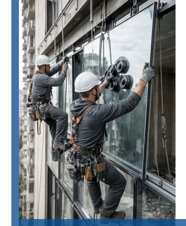 Витражное остекление фасадов и лоджий в Нижнем Тагиле под ключ