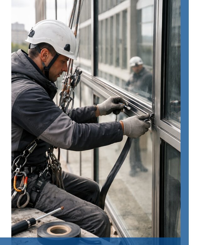 Ремонт витражных конструкций в Нижнем Тагиле от 3643 р. | ВЫСОТНИК-Нжн