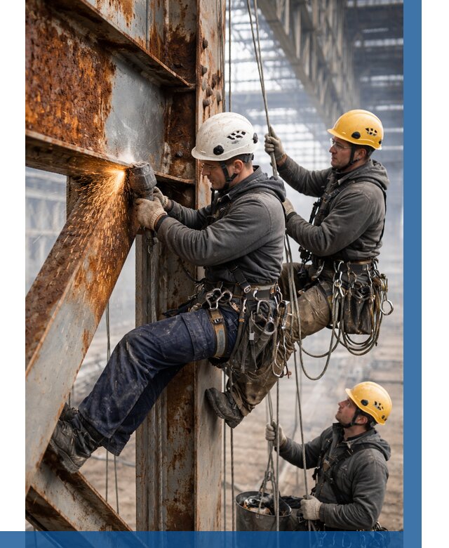 Зачистка металла от ржавчины в Нижнем Тагиле от 364 р. | ВЫСОТНИК-Нжн