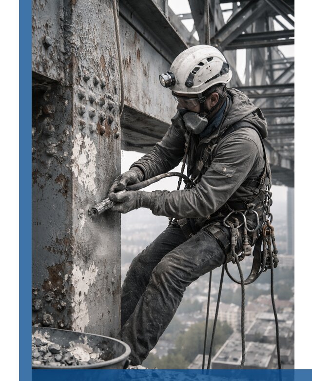 Удаление старой краски с металлических конструкций в Нижнем Тагиле