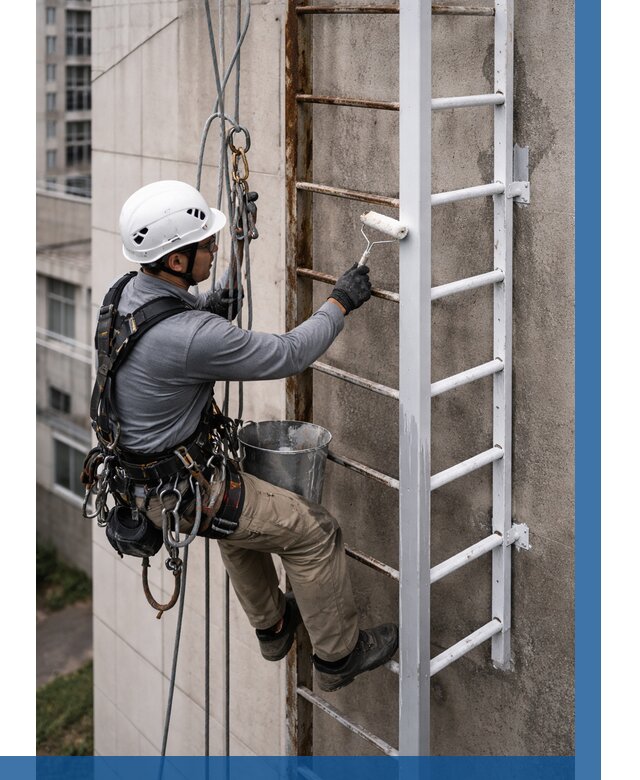 Покраска пожарных лестниц в Нижнем Тагиле от 4684 р. | ВЫСОТНИК-Нжн