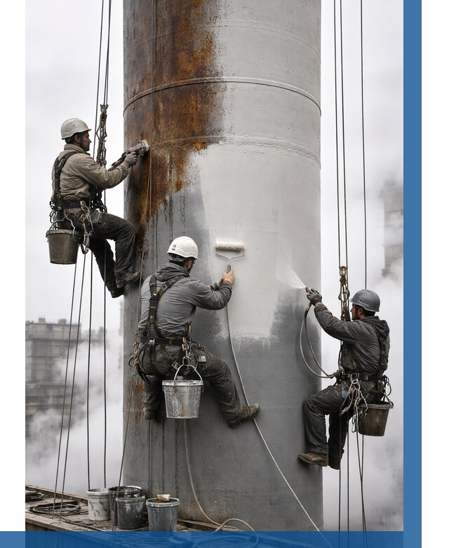 Покраска дымовых труб в Нижнем Тагиле от 8848 р. | ВЫСОТНИК-Нжн