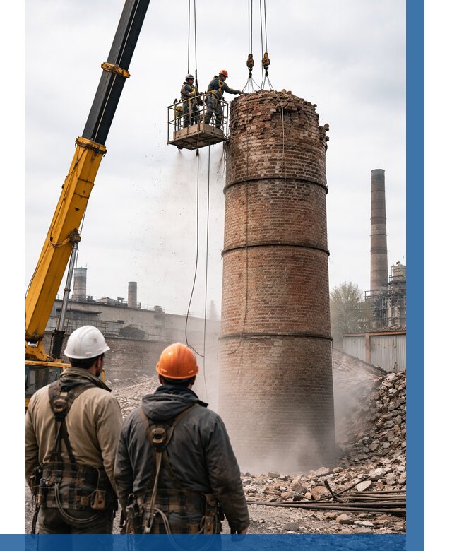 Демонтаж дымовой трубы в Нижнем Тагиле от 93681 р. | ВЫСОТНИК-Нжн, смета