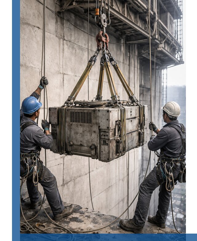 Такелажные работы на высоте, подъем и монтаж грузов в Нижнем Тагиле