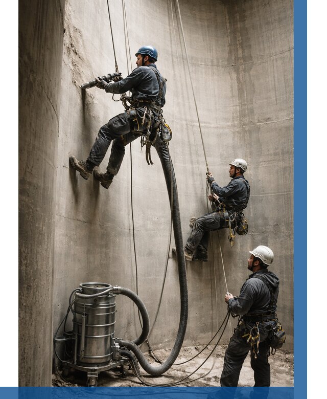 Зачистка силосов в Нижнем Тагиле от 4684 р. Договор и смета ВЫСОТНИК-Нжн