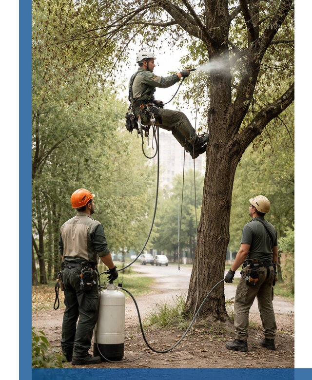 Обработка деревьев от вредителей в Нижнем Тагиле профессиональная защита