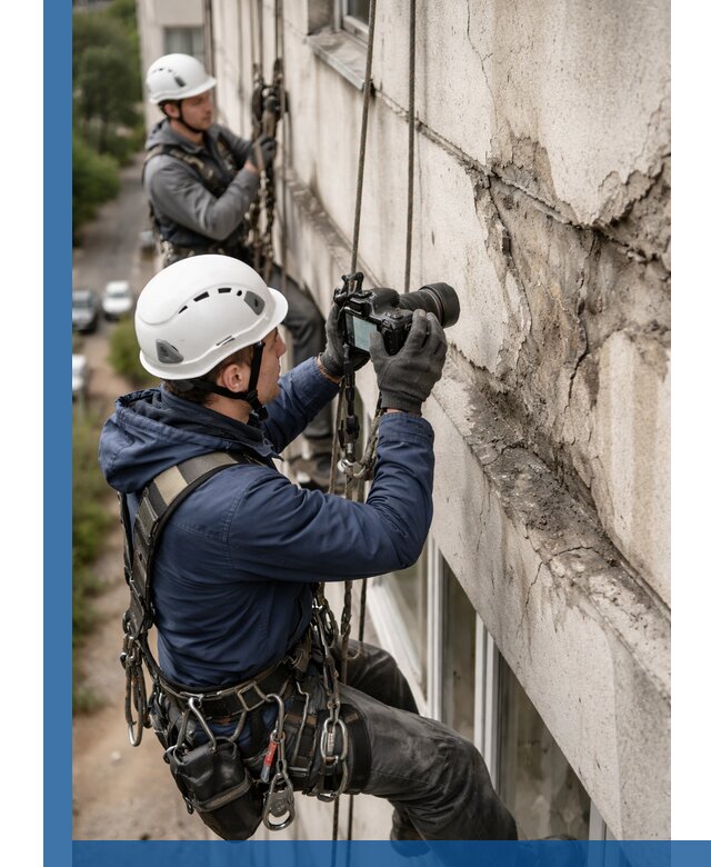 Фотофиксация дефектов фасада с высотной съемкой в Нижнем Тагиле