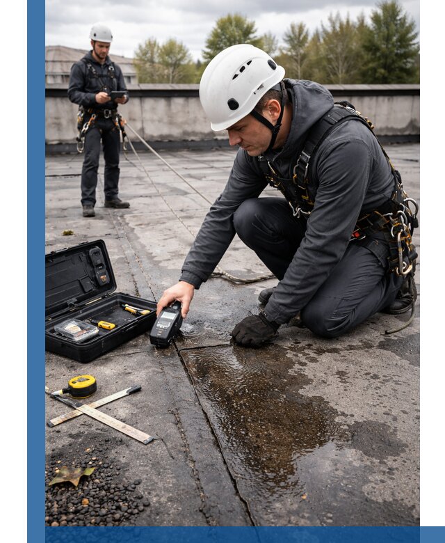 Обследование кровли на протечки и выявление дефектов в Нижнем Тагиле