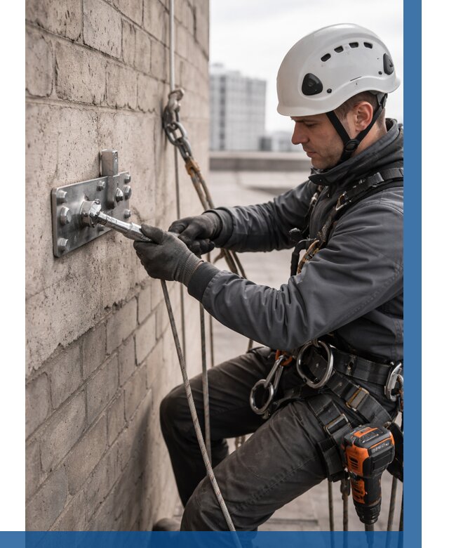 Установка анкерных точек в Нижнем Тагиле от 3643 р. | ВЫСОТНИК-Нжн