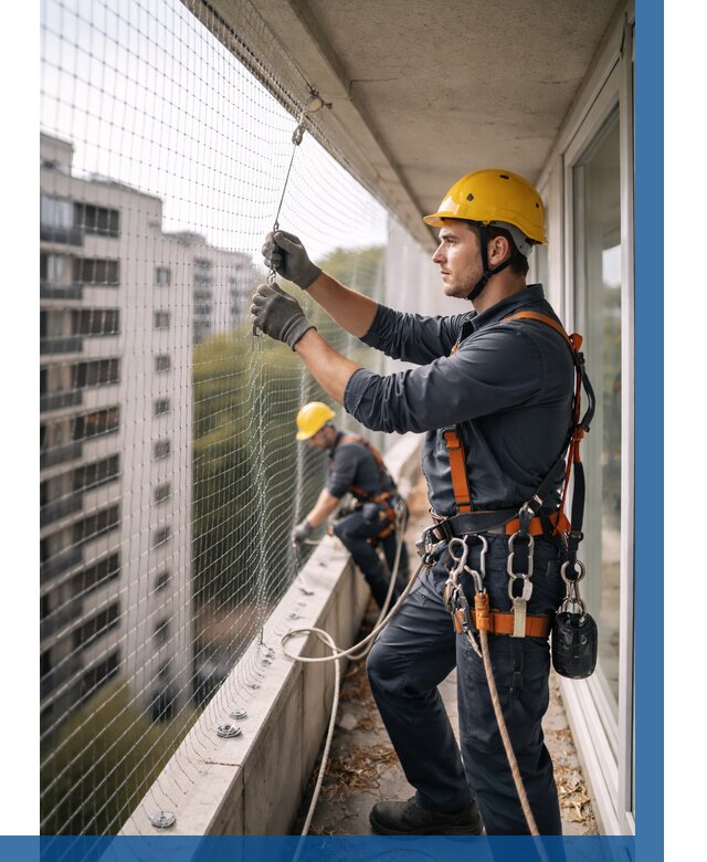 Монтаж сетки от птиц в Нижнем Тагиле от 4684 р. | ВЫСОТНИК-Нжн