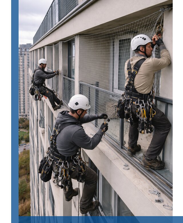 Профессиональный монтаж защитной сетки от птиц в Нижнем Тагиле